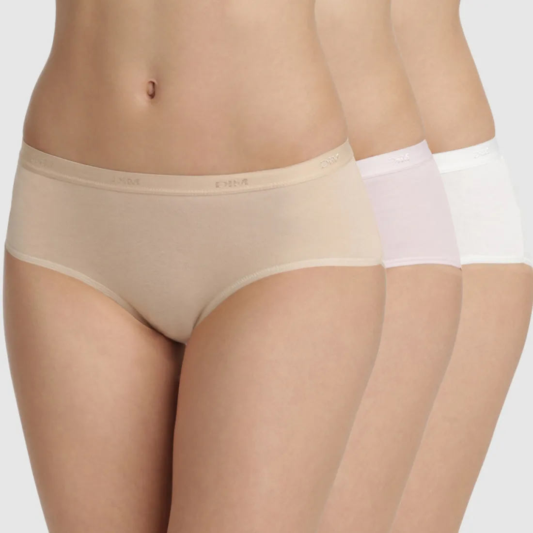 Lot de 3 boxers beige - Les Pockets Dim en coton