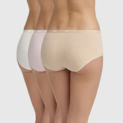 Lot de 3 boxers beige - Les Pockets Dim en coton