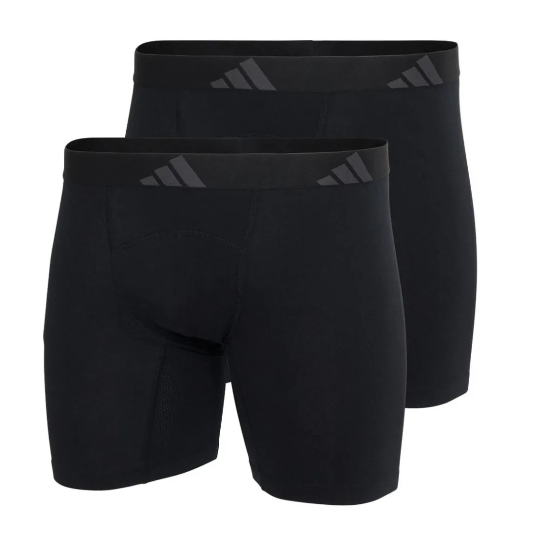 Lot de 2 boxers brief ergonomiques homme Active Flex Cotton Adidasport noir en coton