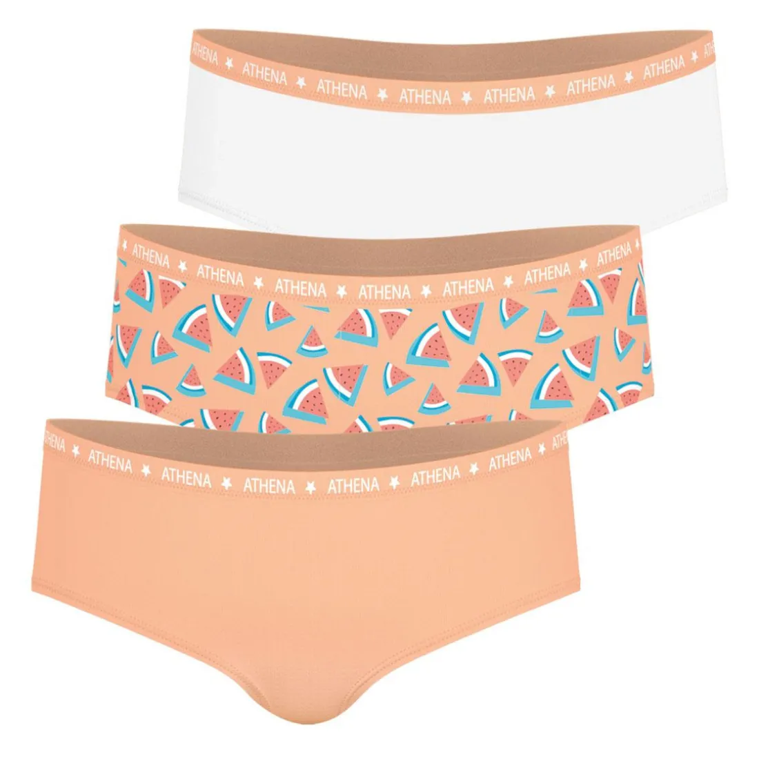 Lot de 3 boxers Ecopack Girl Mode pour fille