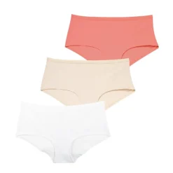 Lot de 3 boxers femme Ecopack Basic Athena blanc en coton
