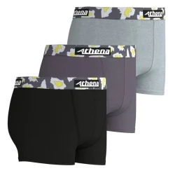 Lot de 3 boxers garçon Color Noir en coton
