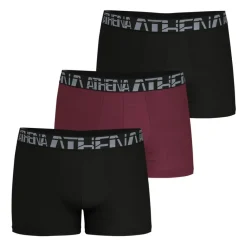Lot de 3 boxers homme 720 Stretch Micro Athena rouge