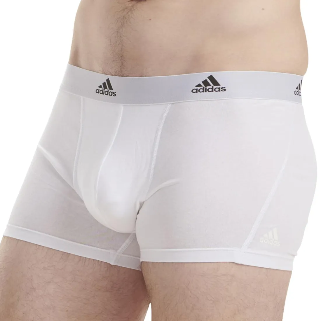 Lot de 3 boxers homme Active Flex Coton Adidas blanc