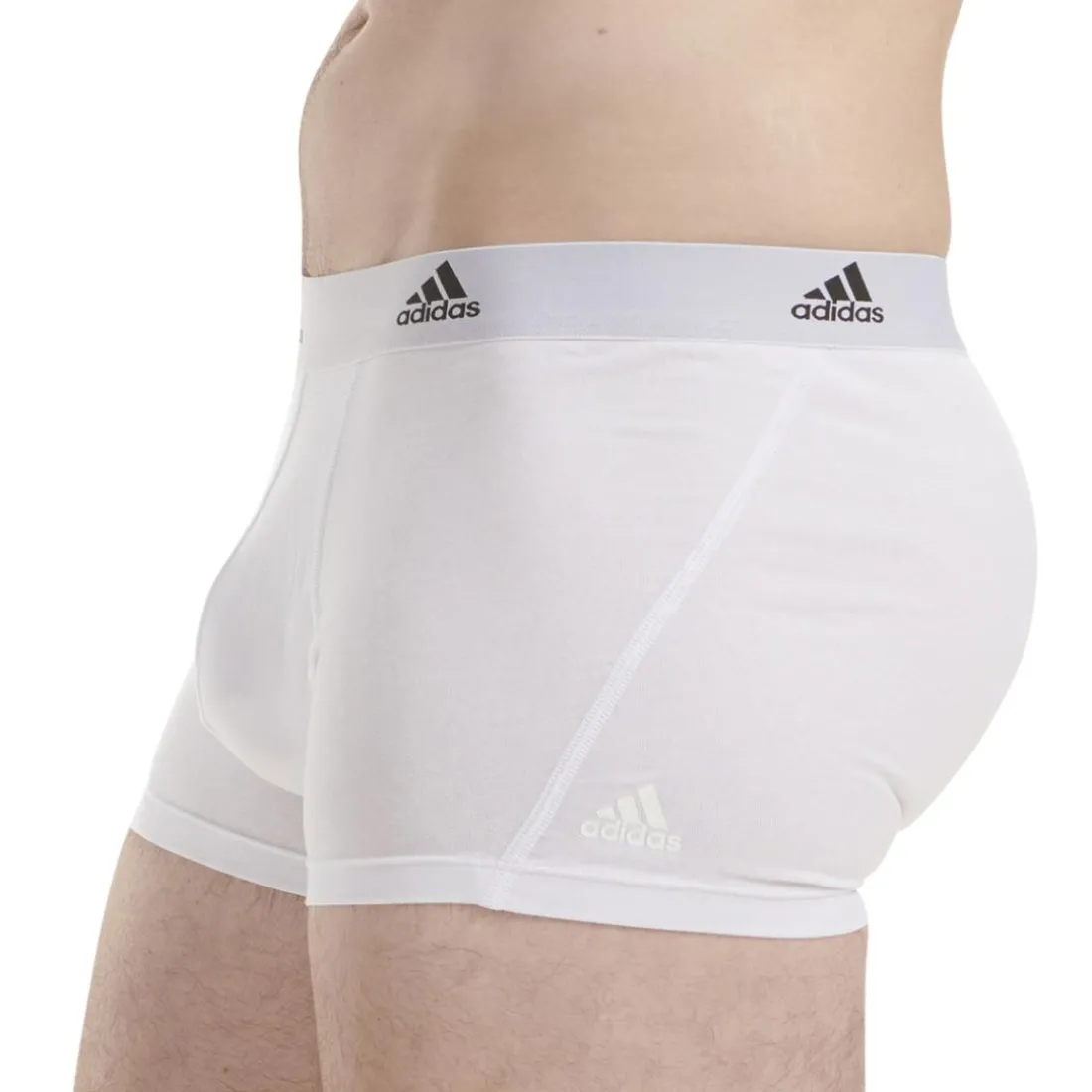 Lot de 3 boxers homme Active Flex Coton Adidas blanc