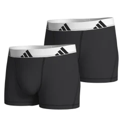 Lot de 2 boxers homme Active Flex Cotton Adidasport blanc en coton noir