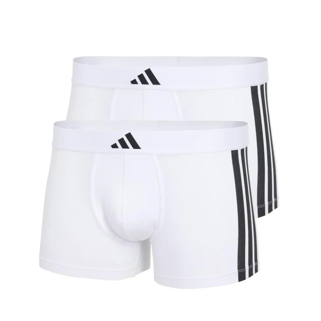 Lot de 2 boxers homme Active Flex Cotton 3tripes Adidasport blanc en coton