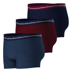 Lot de 3 boxers homme Business Print Eminence bleu en coton