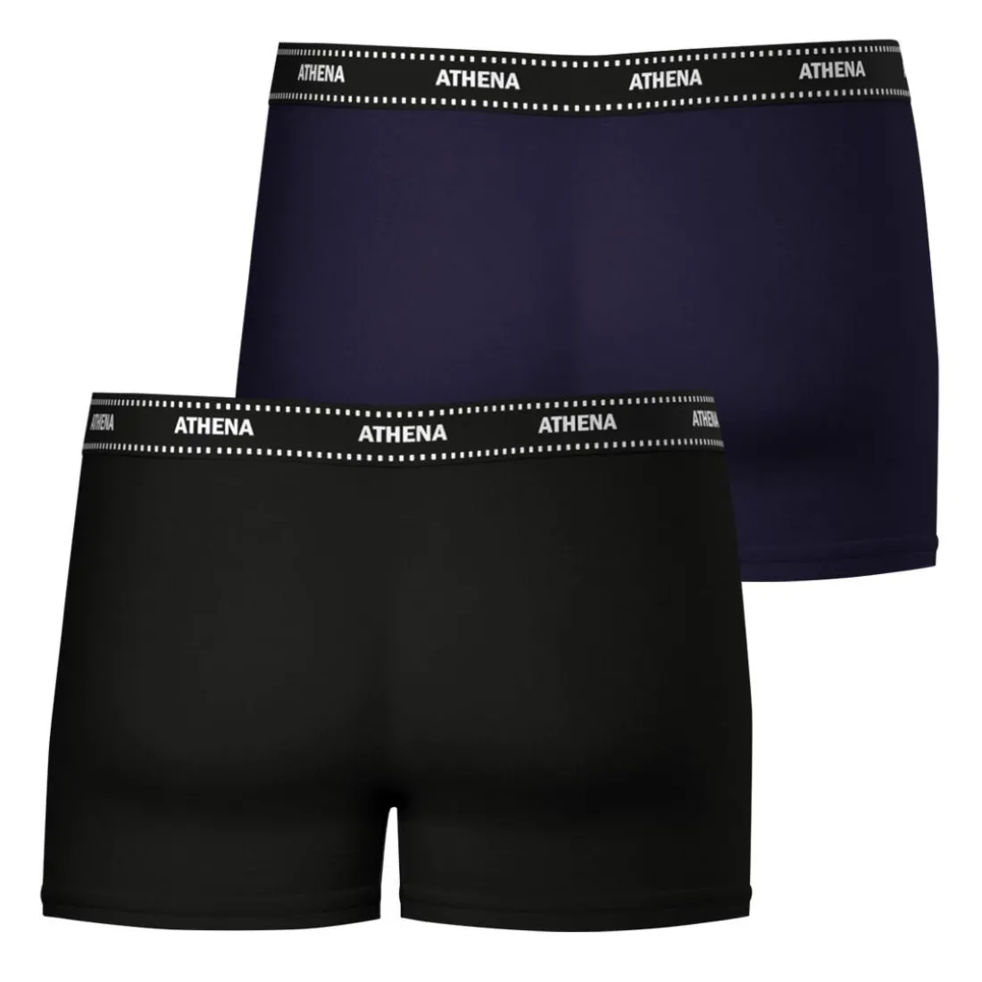 Lot de 2 boxers homme Duo Essentiel Athena bleu en coton