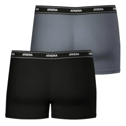 Lot de 2 boxers homme Duo Essentiel Athena gris en coton