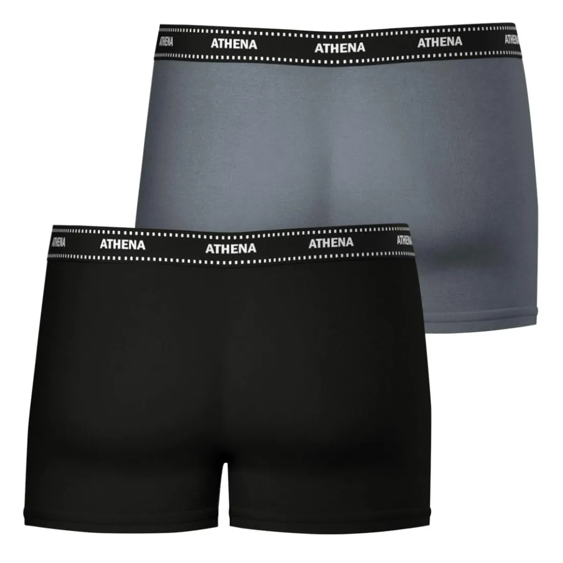Lot de 2 boxers homme Duo Essentiel Athena gris en coton