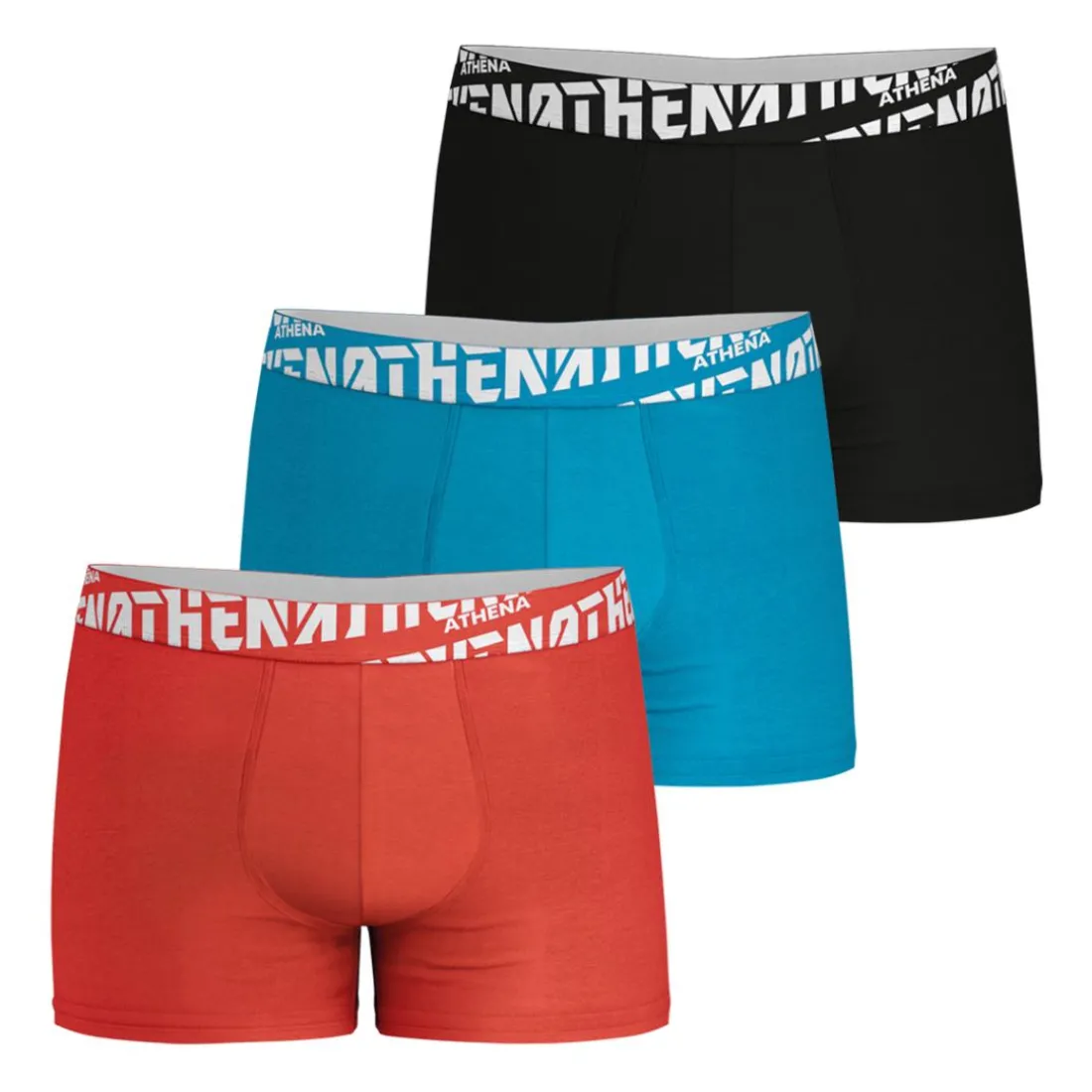 Lot de 3 boxers homme Easy Sport Athena rouge en coton