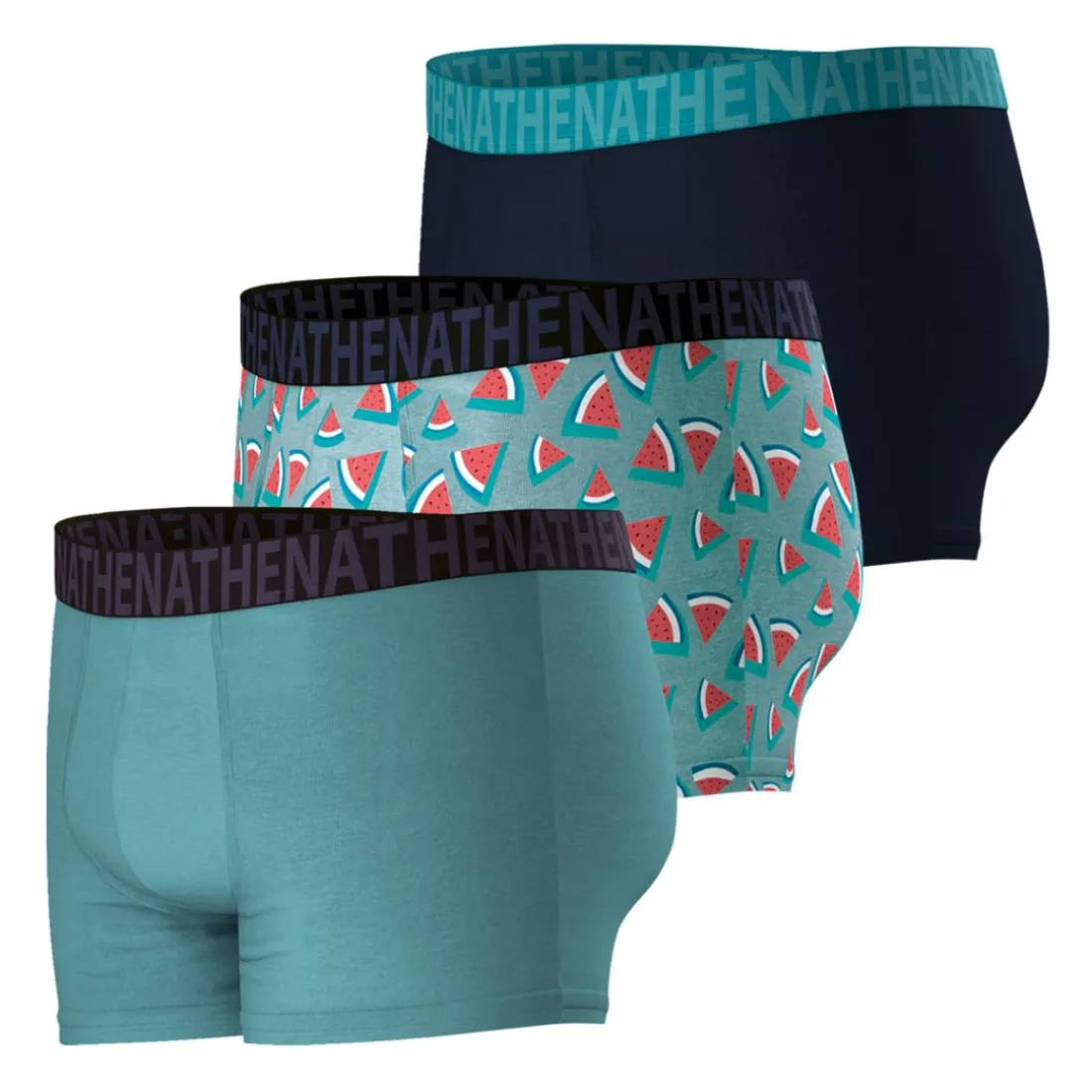 Lot de 3 boxers homme Easy Fun Athena multicolore en coton