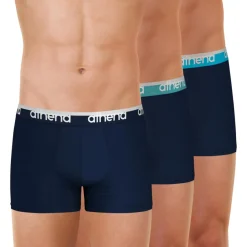 Lot de 3 boxers homme Easy Bio Athena bleu en coton