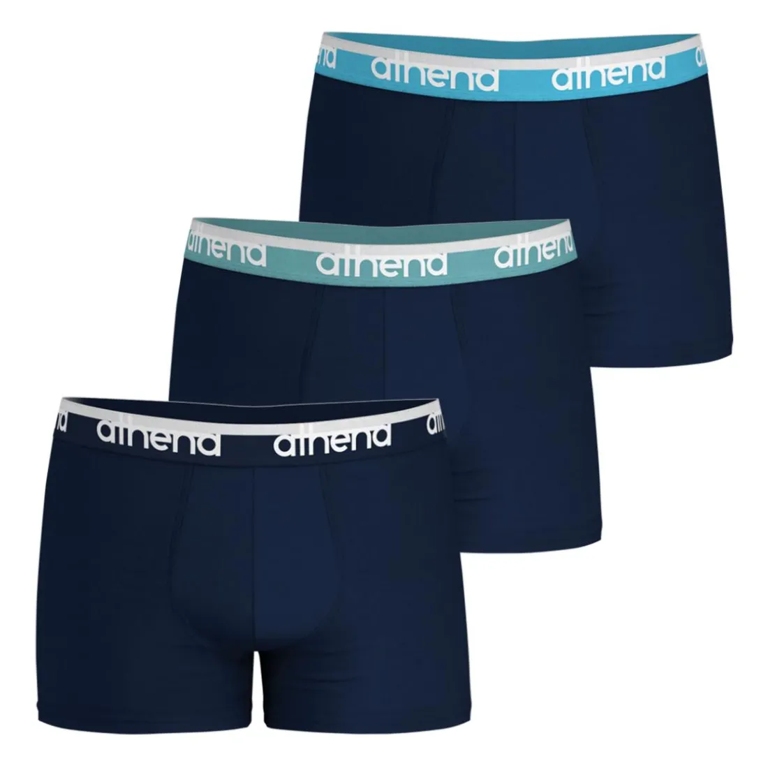 Lot de 3 boxers homme Easy Bio Athena bleu en coton