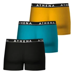 Lot de 3 boxers homme Easy Color Athena orange en coton