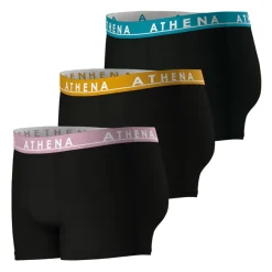 Lot de 3 boxers homme Easy Color Athena noir en coton