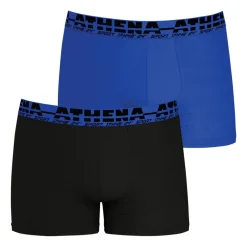 Lot de 2 boxers homme Easy Sport Athena bleu en coton