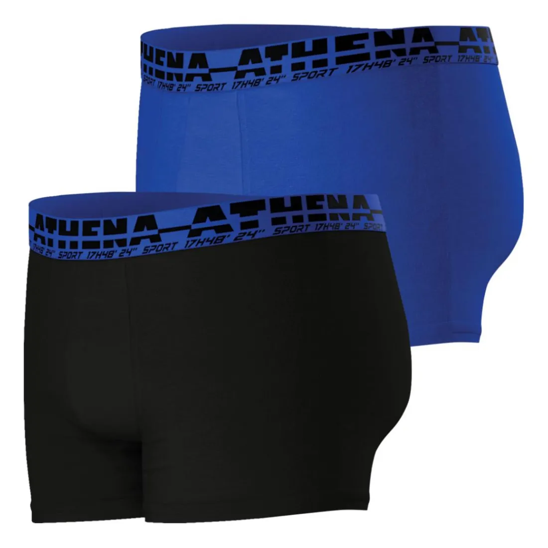 Lot de 2 boxers homme Easy Sport Athena bleu en coton