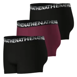 Lot de 3 boxers homme Eco Pack Athena noir en coton multicolore