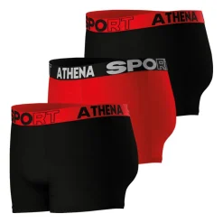 Lot de 3 boxers homme Ecopack Sport Athena multicolore
