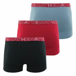 Lot de 3 boxers homme Ecopack Rouge en coton