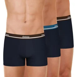 Lot de 3 boxers homme Eminence bleu en coton