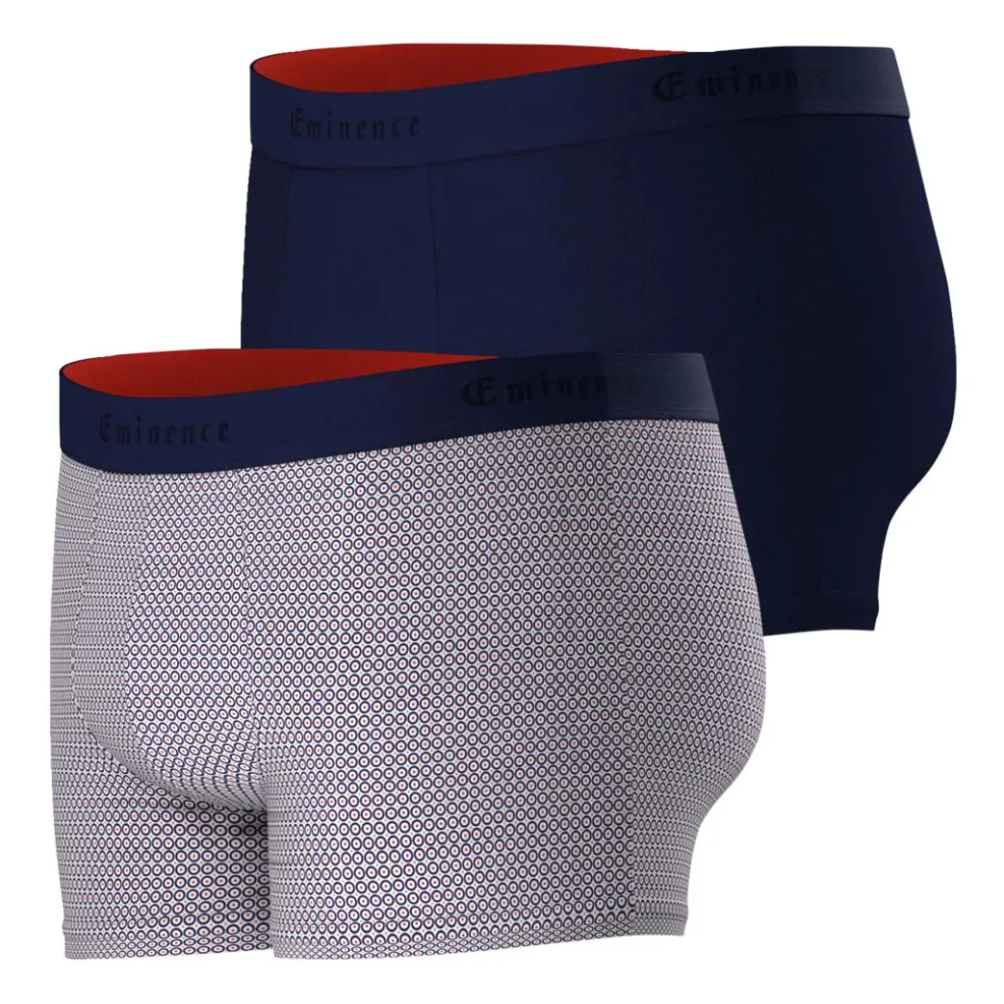 Lot de 2 boxers homme Faits en France Eminence bleu
