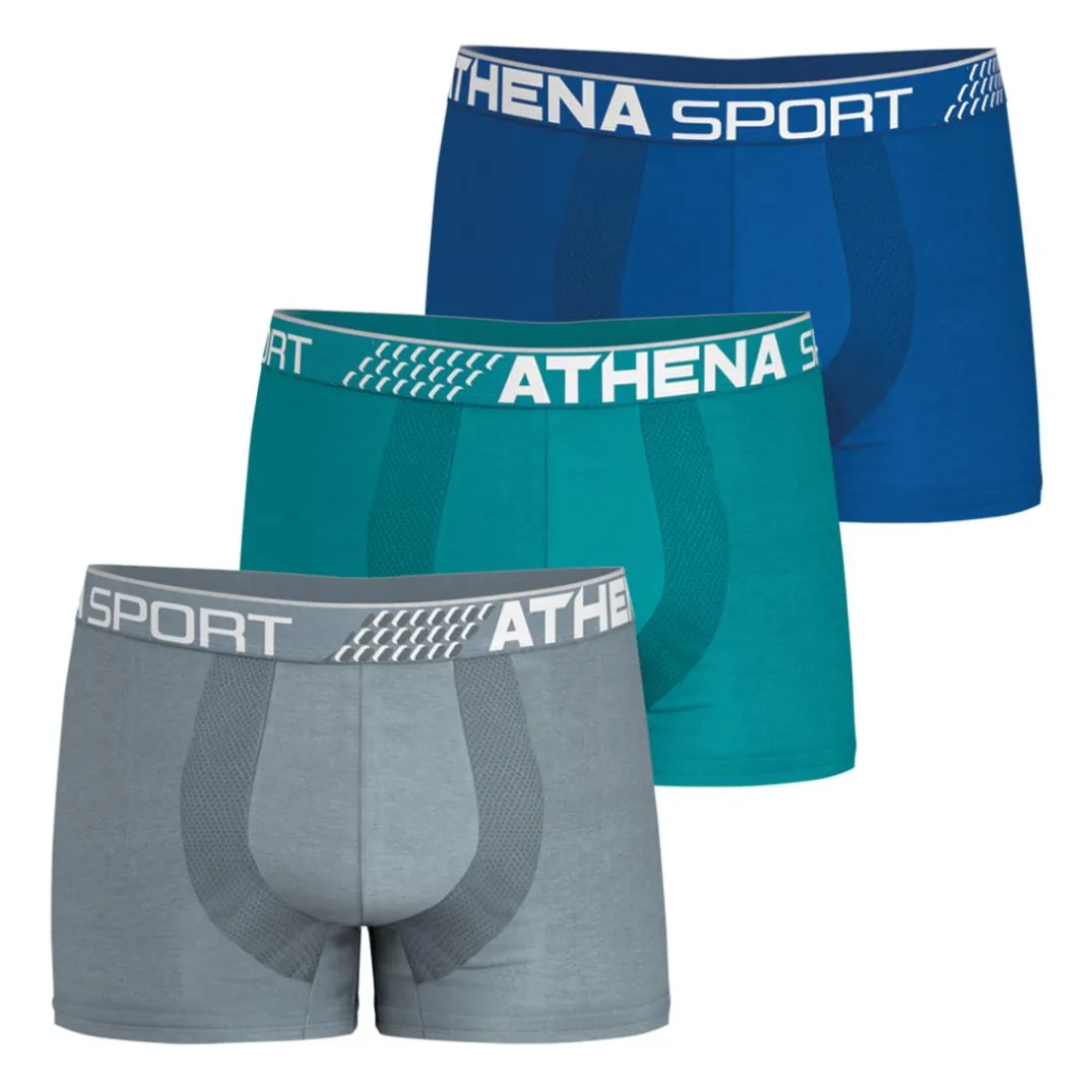 Lot de 3 boxers homme Fresh Athena multicolore