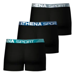 Lot de 3 boxers homme Fresh Athena noir