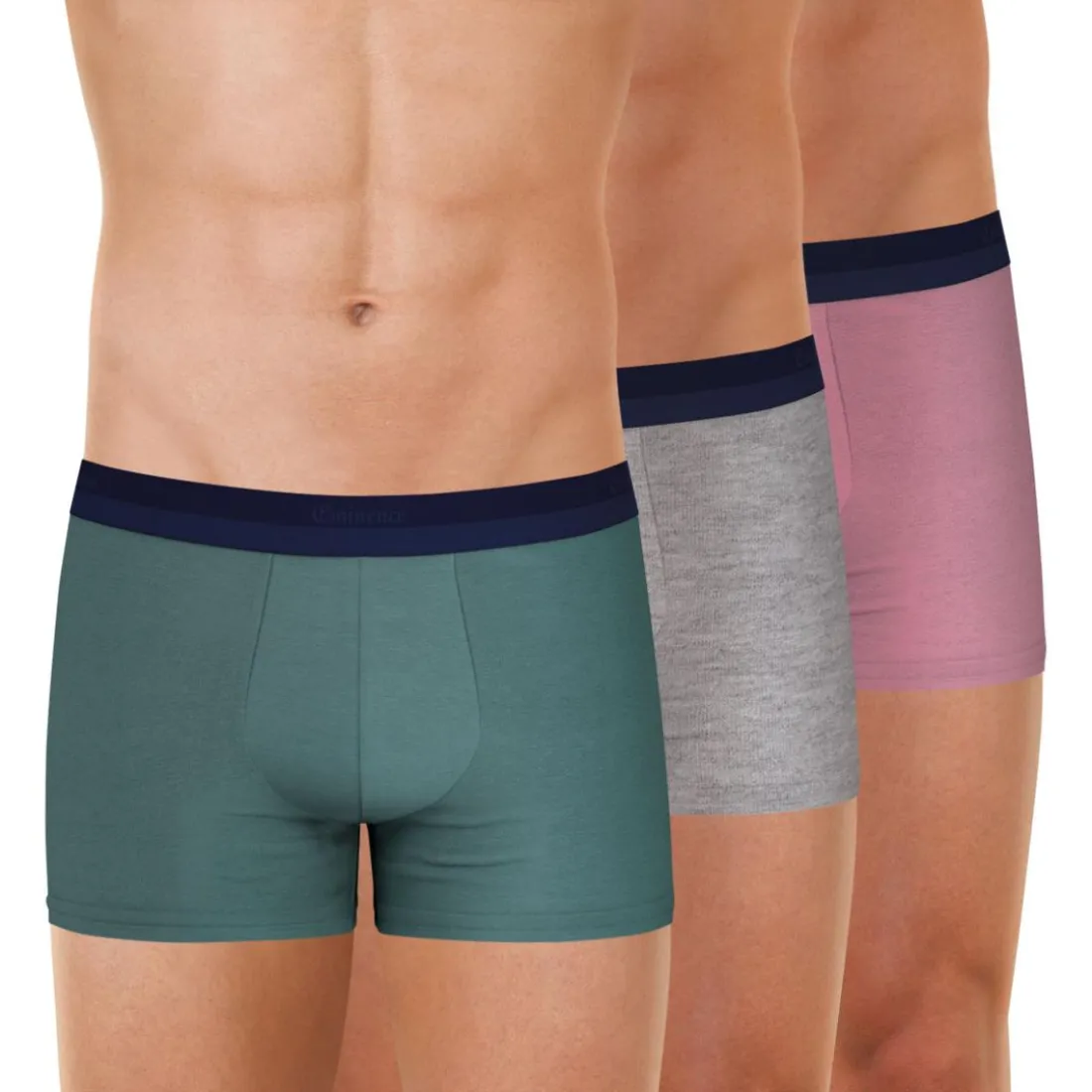 Lot de 3 boxers homme Studio Eminence gris en coton