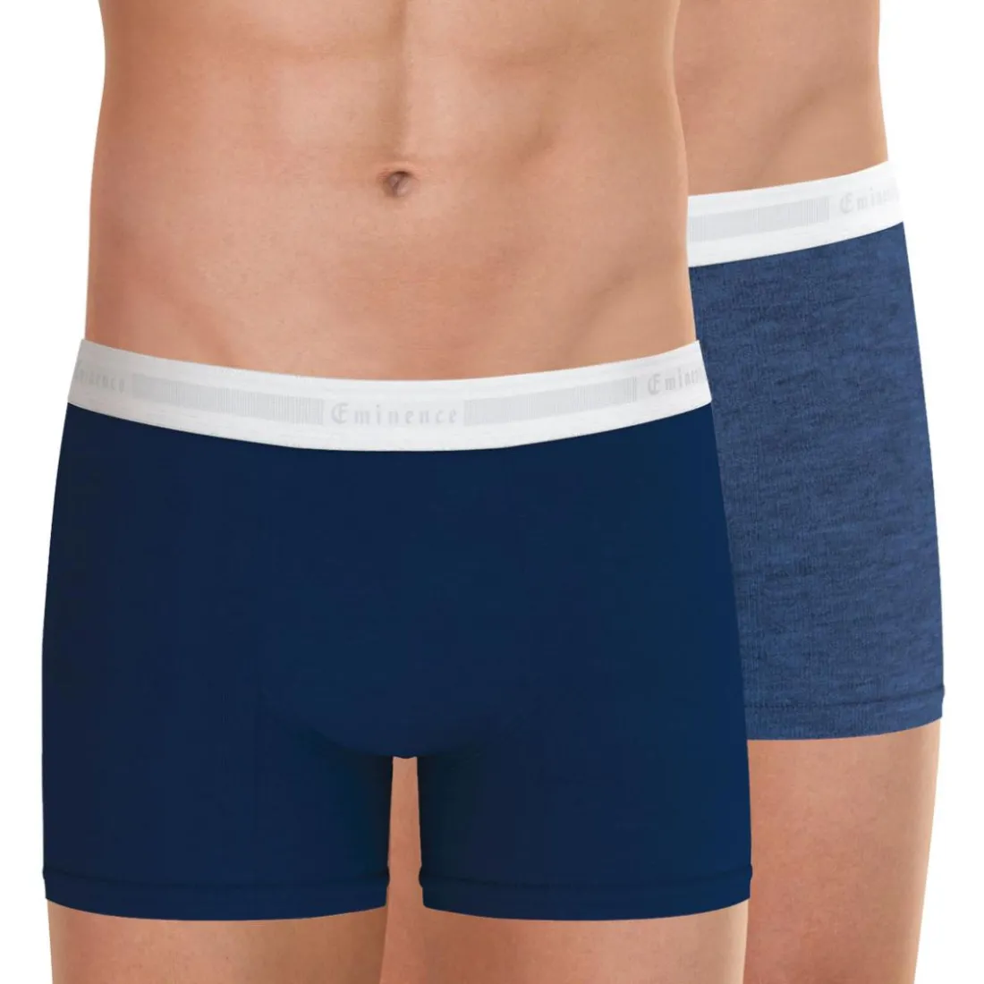Lot de 2 boxers homme Tailor Coton bio Eminence bleu