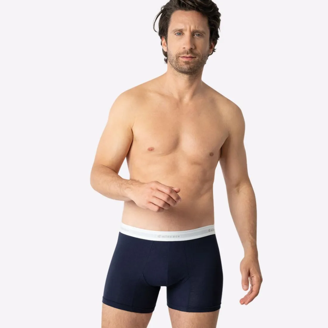 Lot de 2 boxers homme Tailor Coton bio Eminence bleu