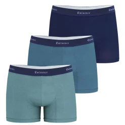 Lot de 3 boxers homme Tailor Eminence bleu en coton
