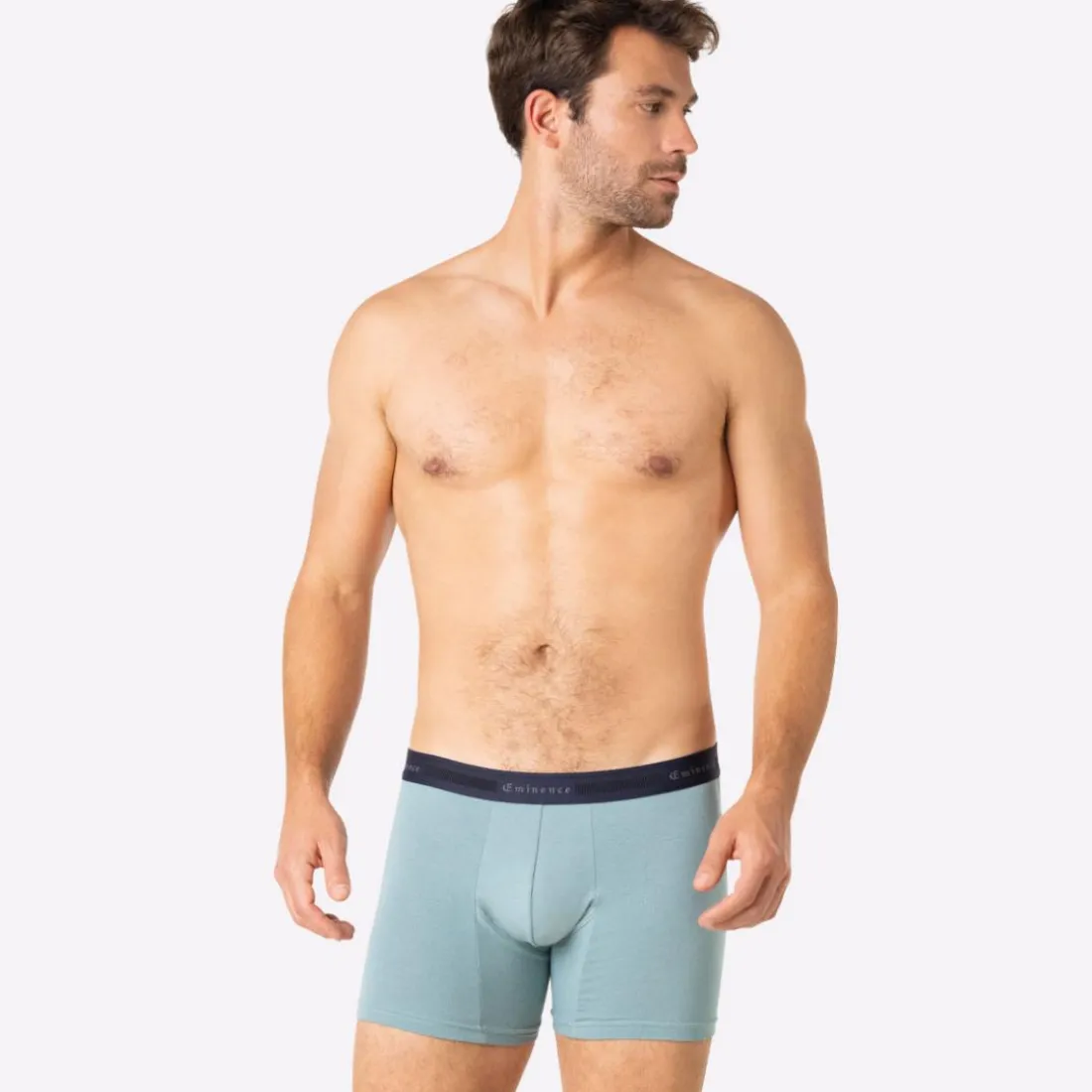 Lot de 3 boxers homme Tailor Eminence bleu en coton
