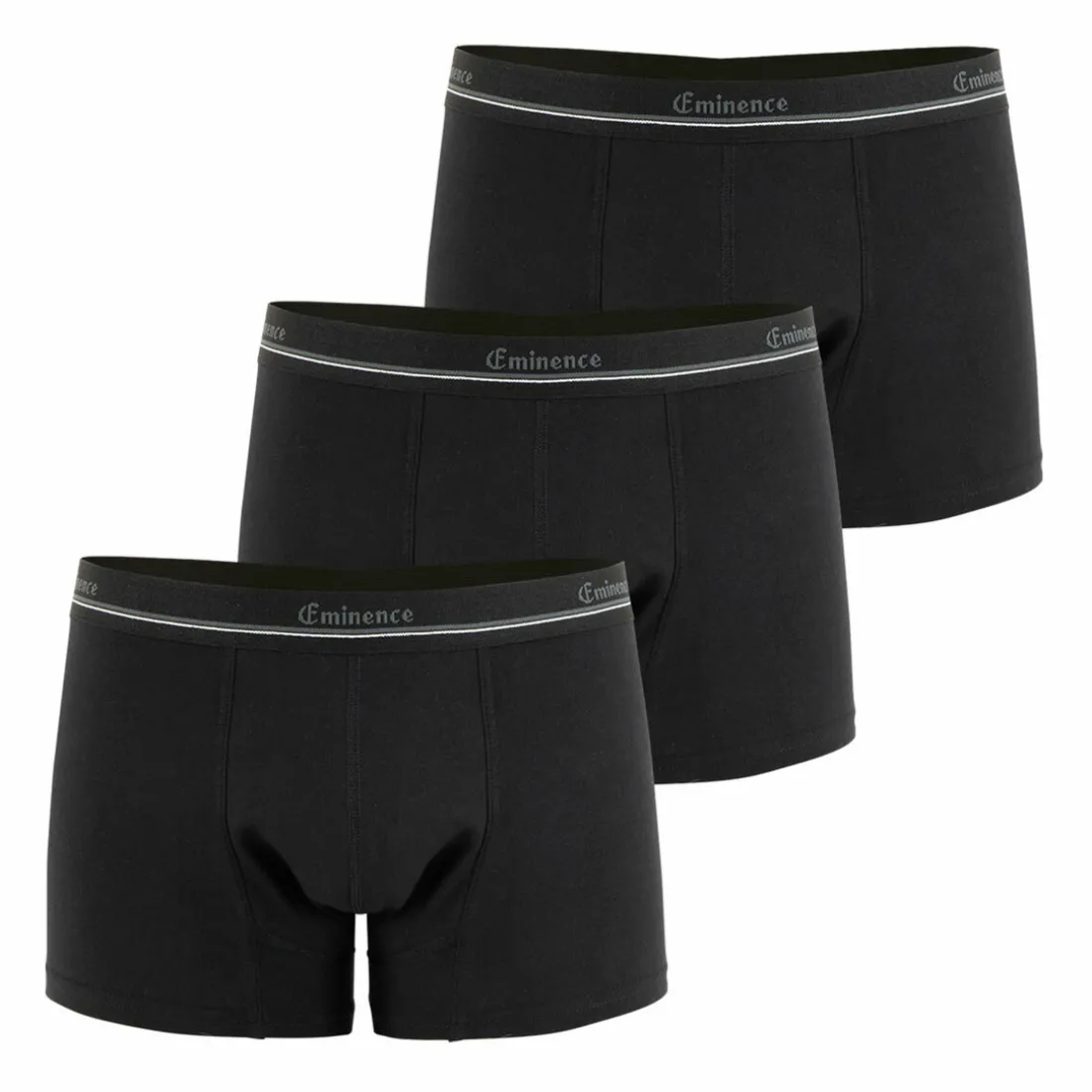 Lot de 3 boxers pour fuites urinaires Homme Sérénité Heritage noir en coton