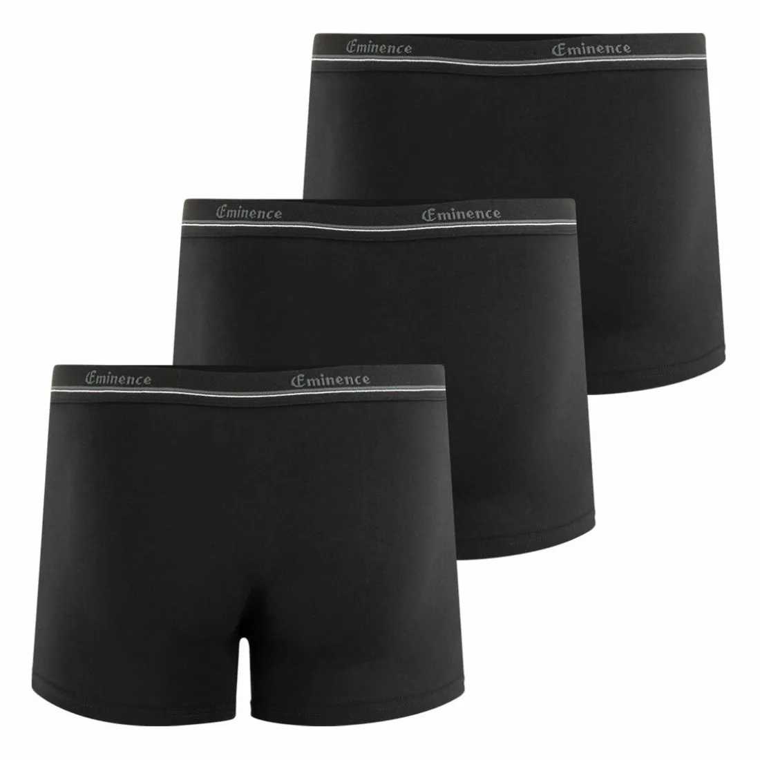 Lot de 3 boxers pour fuites urinaires Homme Sérénité Heritage noir en coton