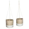 Lot de 2 caches pot seagrasse etnik