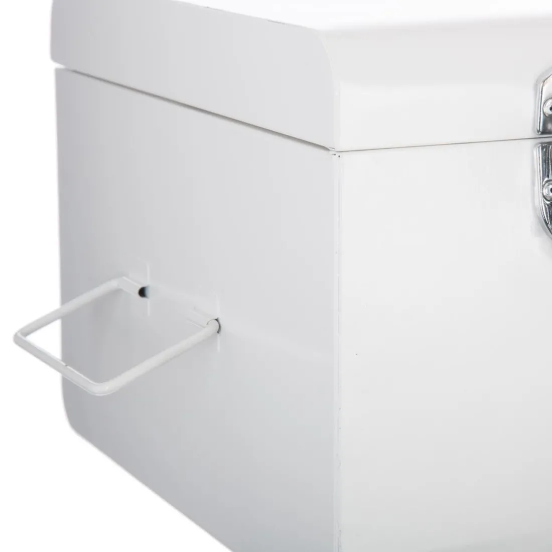 Lot de 2 Cantines métal blanches