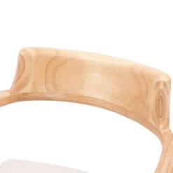 Lot de 2 Chaises de Salle a Manger Scandinave en Bois Massif CORDOBA - Blanc