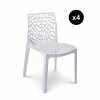 Lot De 4 Chaises Design Blanche GRUYER