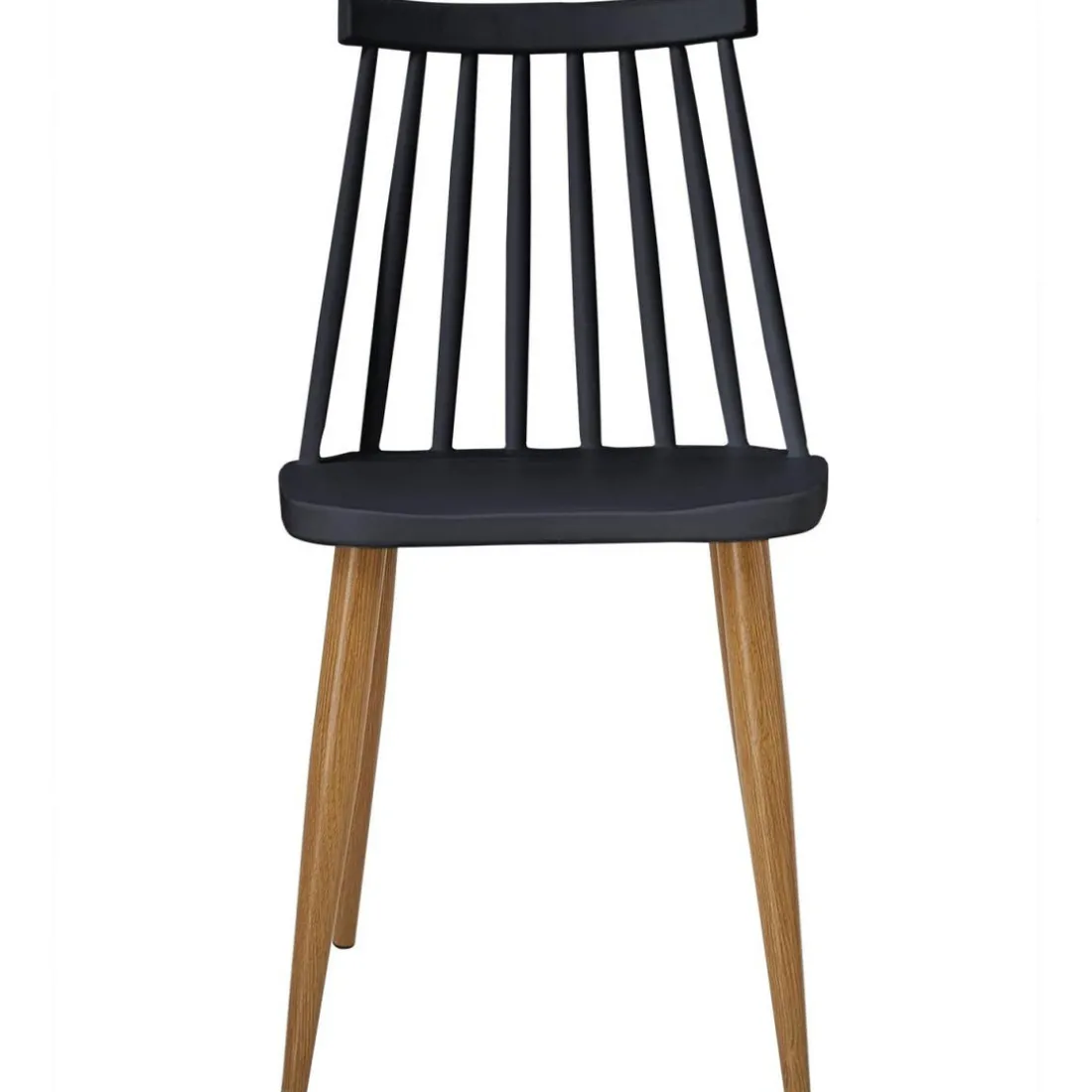 Lot de 2 Chaises Noir ILLICO