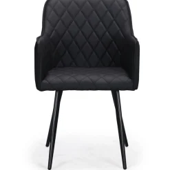 Lot de 2 Chaises Noires KENT