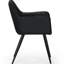 Lot de 2 Chaises Noires KENT