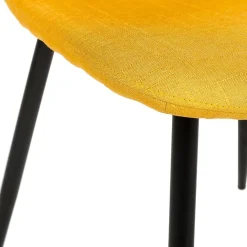 Lot de 2 chaises scandi jaunes