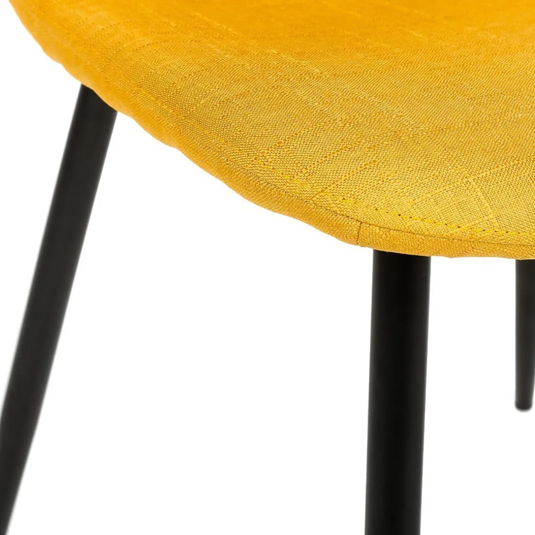 Lot de 2 chaises scandi jaunes