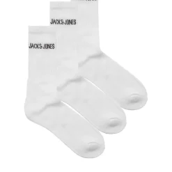 Lot de 3 chaussettes de sport en coton recyclé blanc Greg