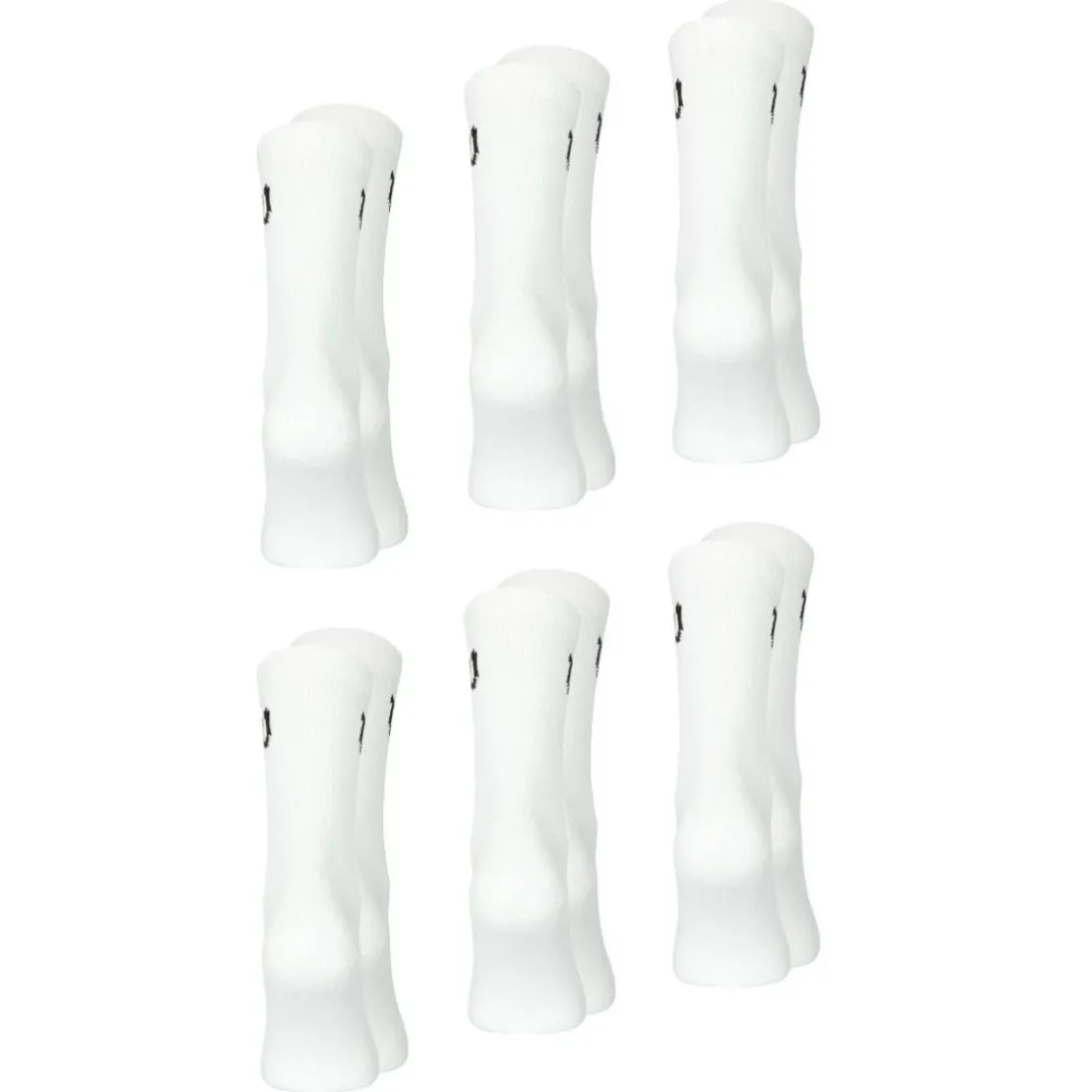 Lot de 6 chaussettes hautes homme Sport Wilson blanc en coton