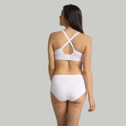 Lot de 2 culottes - Blanc Playtex en coton bio