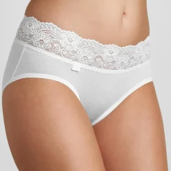 Lot de 4 culottes classiques - Blanc Sloggi en coton